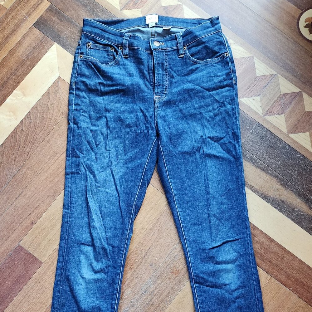 J.Crew Dark Wash Skinny Jeans Size 27 - Picture 2 of 13